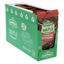 Zestaw 12 szt. wafle ryżowe z czekoladą deserową 60g