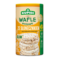 Wafle ryżowe ze słonecznikiem 90g